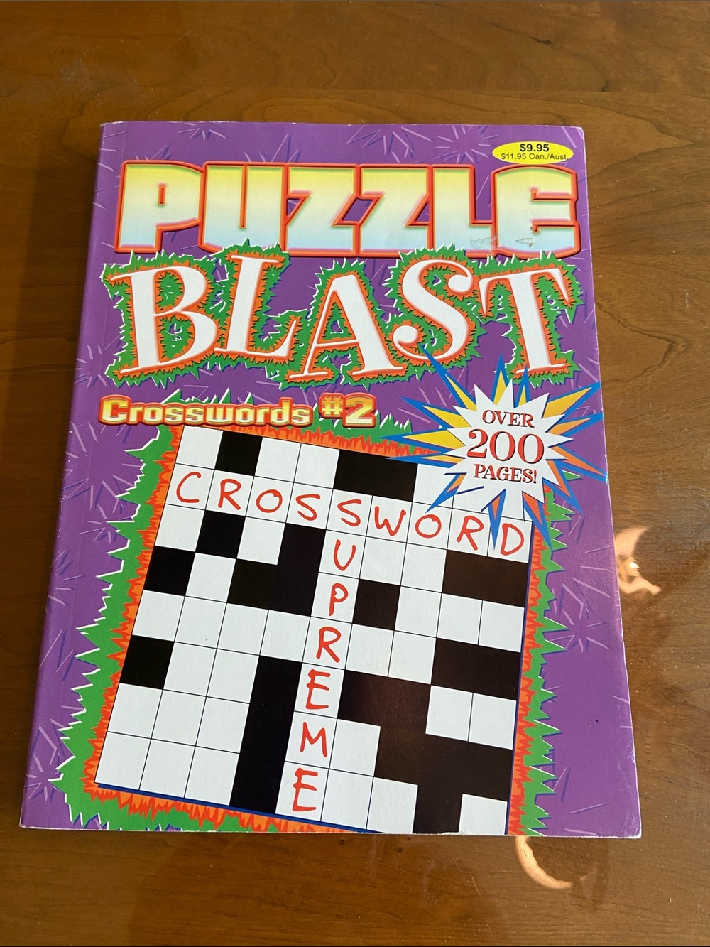 Puzzle Blast Crosswords #2 Paperback - Purple Cover. Clear layout.
